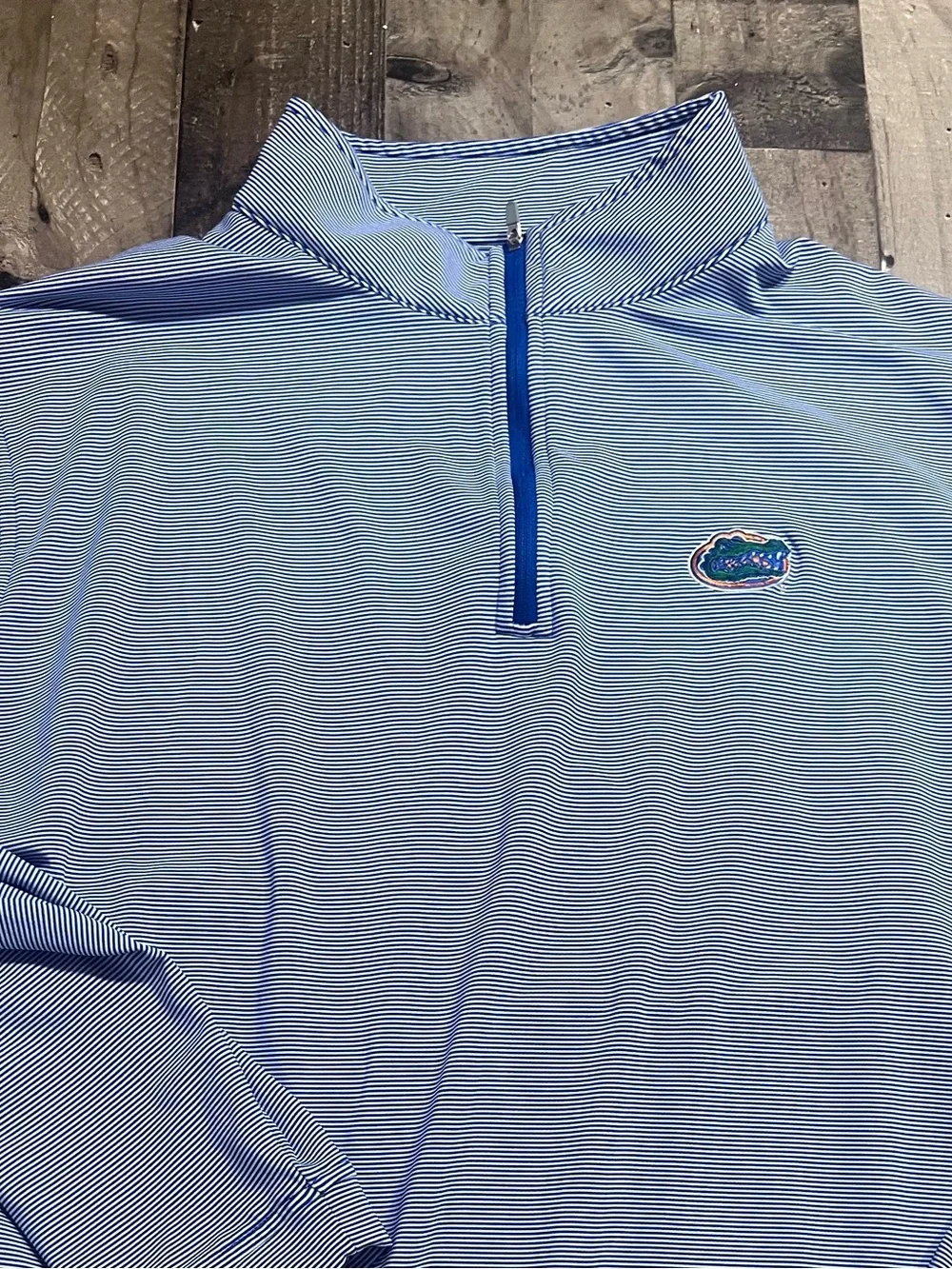 Peter Millar Florida Gators Stripe Quarter Zip Pullover XXL NNT - Picture 2 of 8